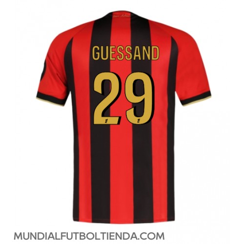 Camiseta OGC Nice Evann Guessand #29 Primera Equipación Replica 2024-25 mangas cortas